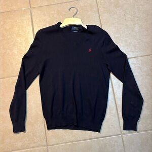 Polo by Ralph Lauren Men's Navy Pima Cotton Sweater Size Small